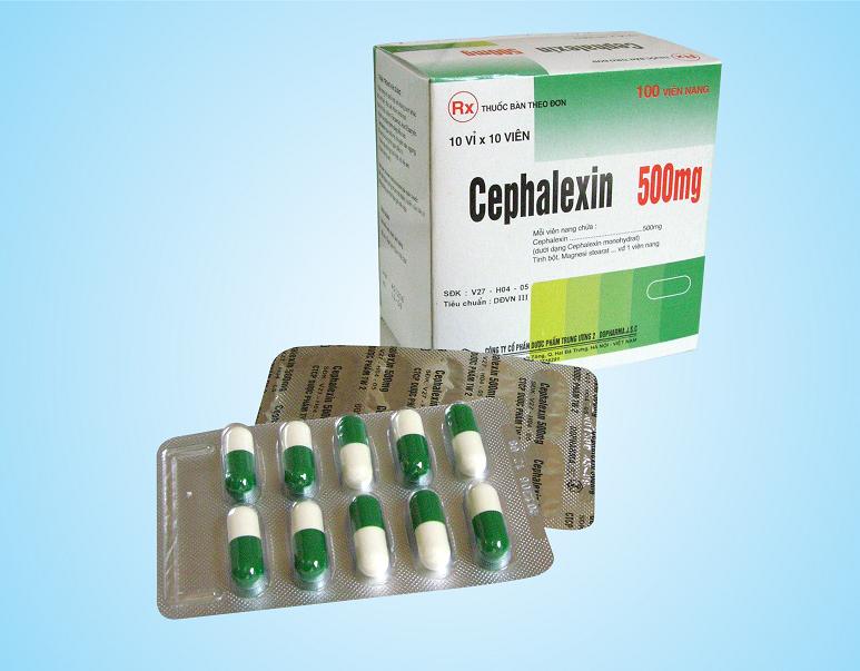 Thuốc kháng sinh Cephalexin 500mg